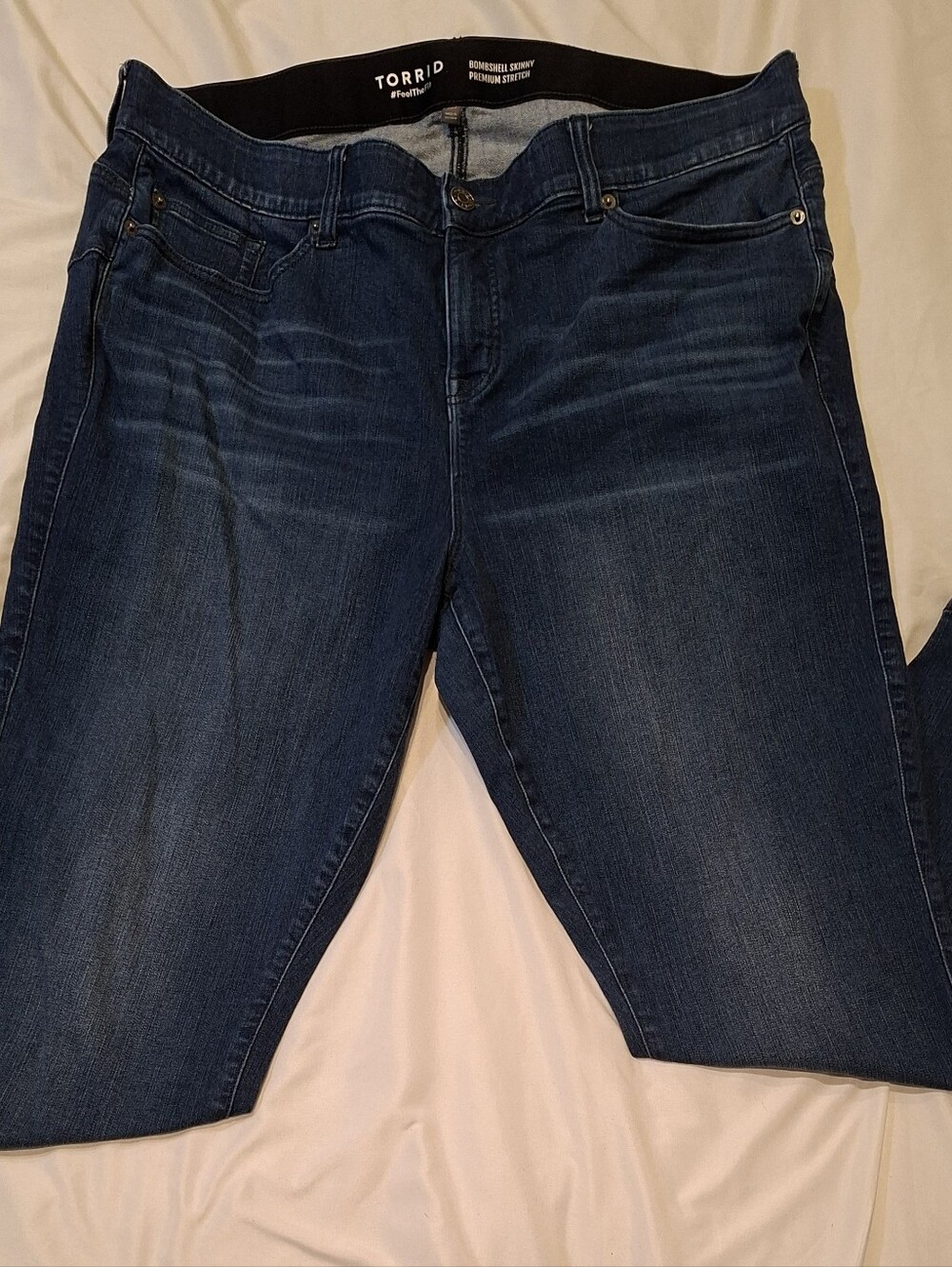 Torrid Bombshell Skinny Premium Stretch Jeans Size 22T Tall Blue Denim High Rise